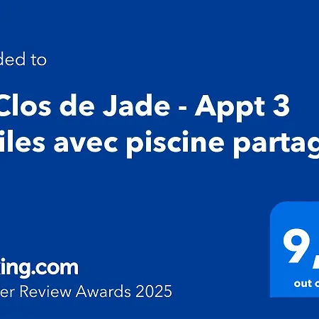 Le Clos De Jade - Appt 3 Etoiles Avec Piscine Partagee