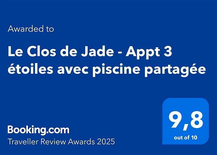 Le Clos De Jade - Appt 3 Etoiles Avec Piscine Partagee